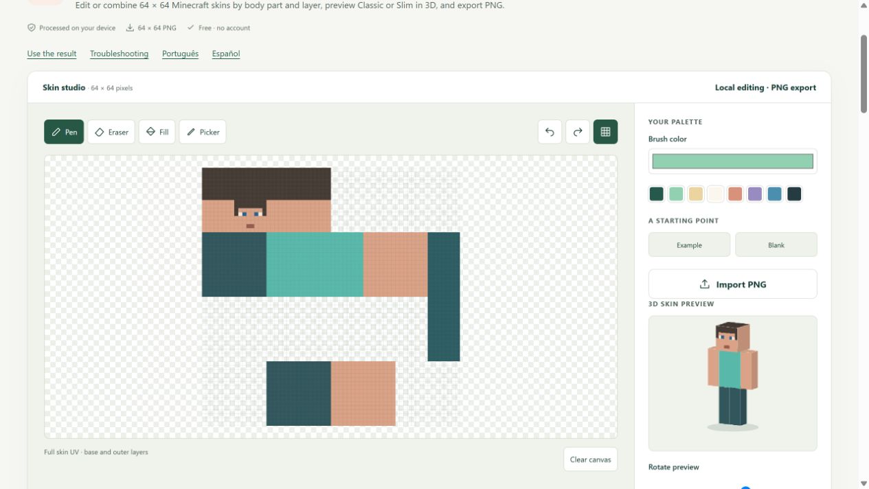 How to Edit and Combine Minecraft Skins — MCToolLab